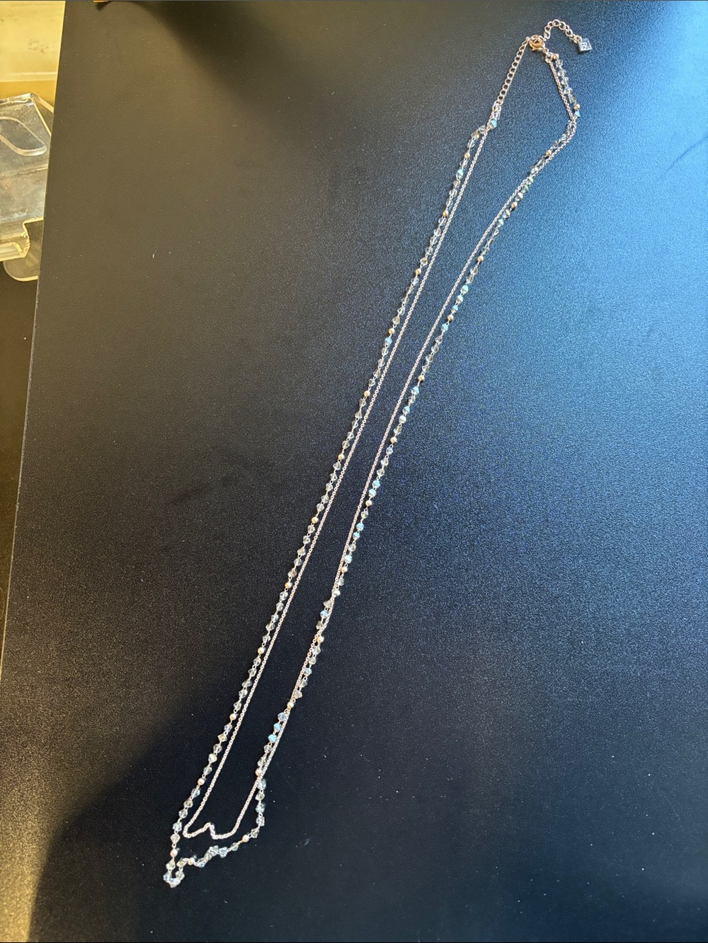 Banana Republic Silver-Tone Layered Bead Necklace